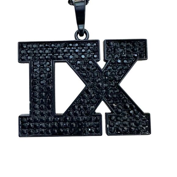 Tech N9ne Black IX Bling Pendant necklace - Picture 1 of 7